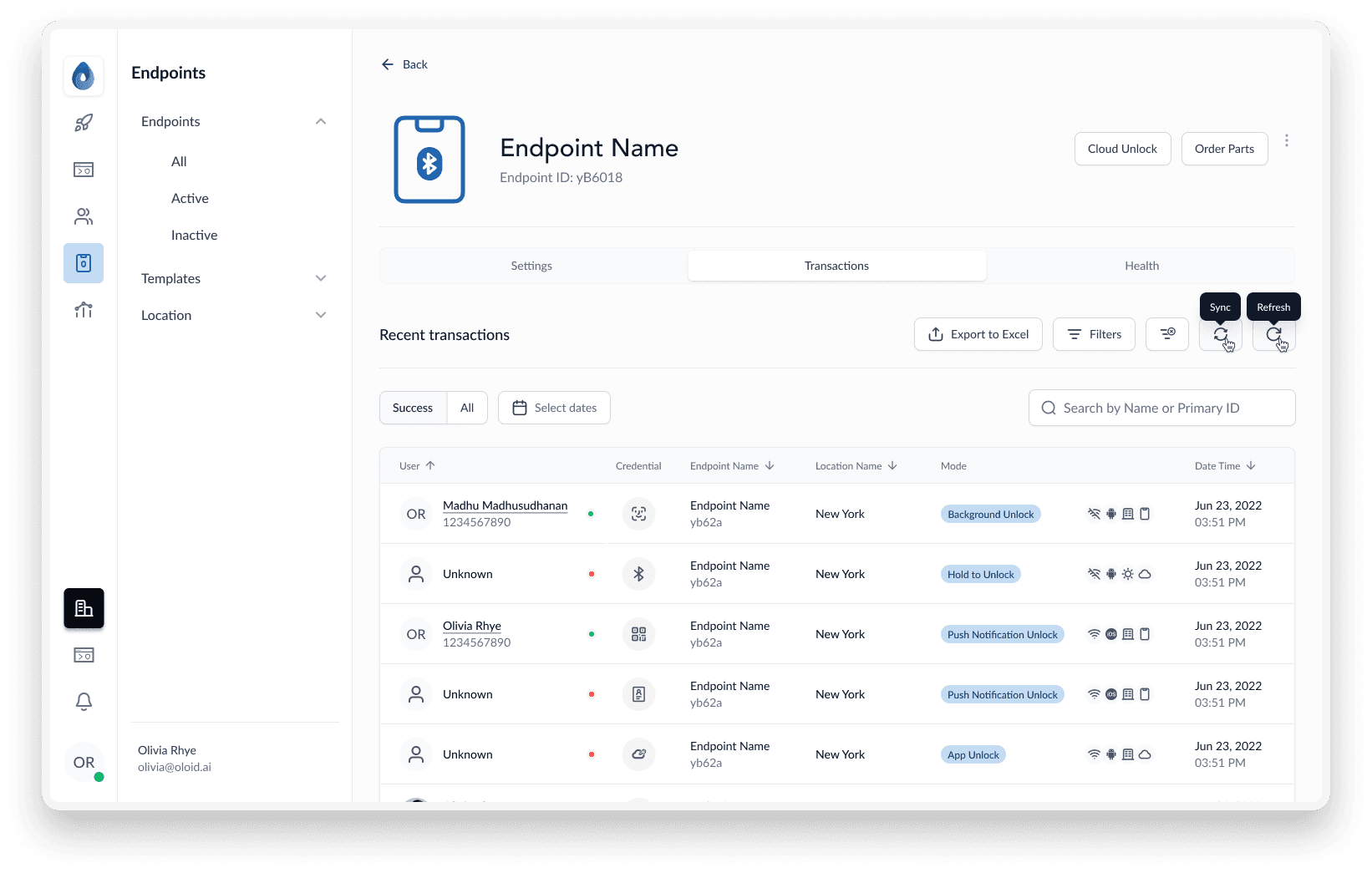 endpoint details