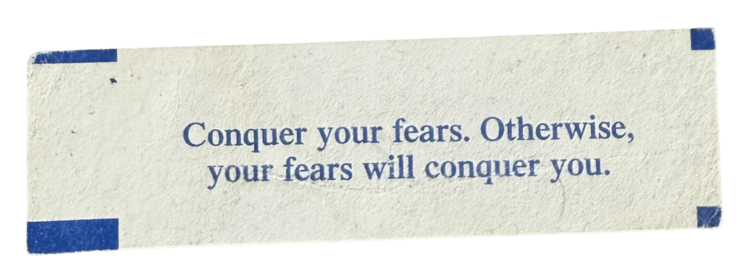 Fortune cookie sticker