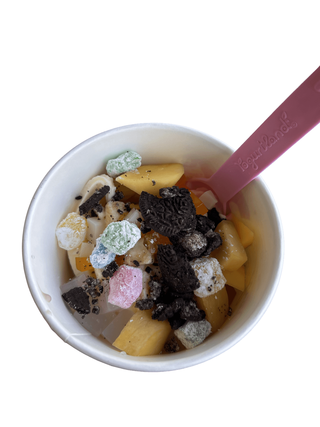 Frozen yogurt sticker